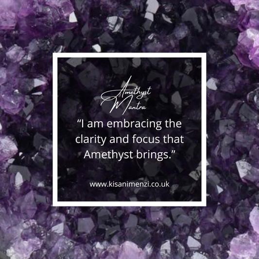 Monday Motivation with Amethyst Gemstone Crystals