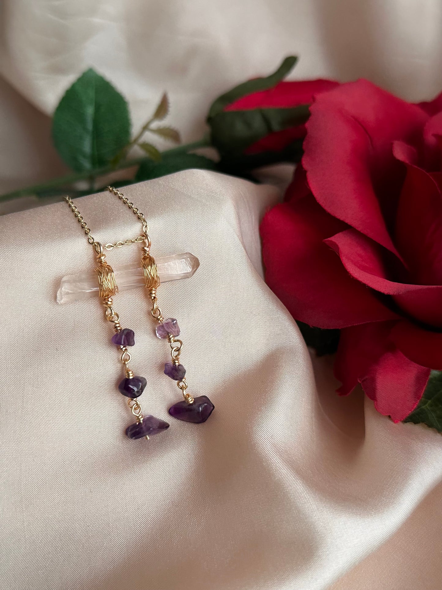 Bluem Amethyst Pendant Necklace
