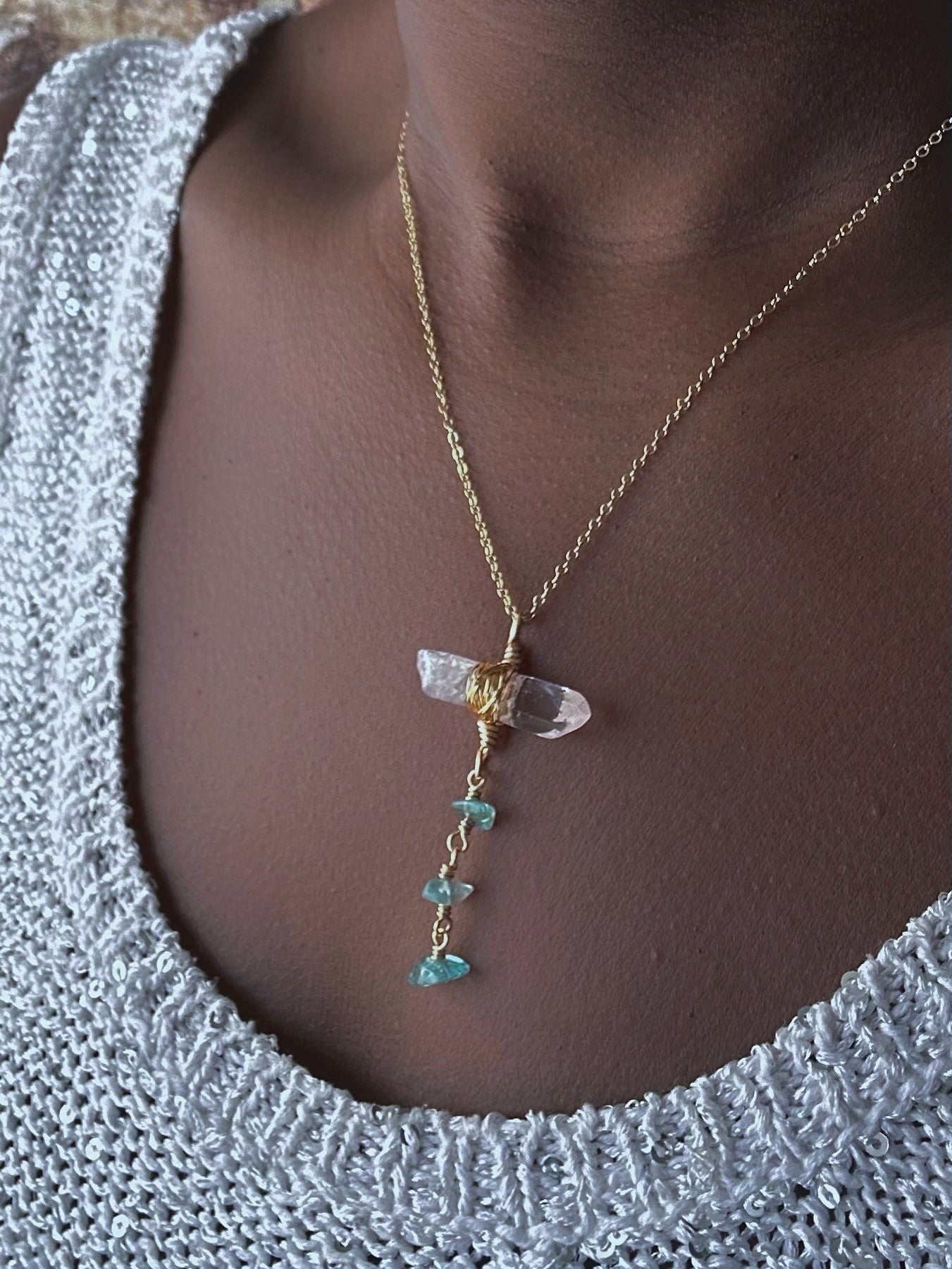 Bluem Neon Apatite Pendant