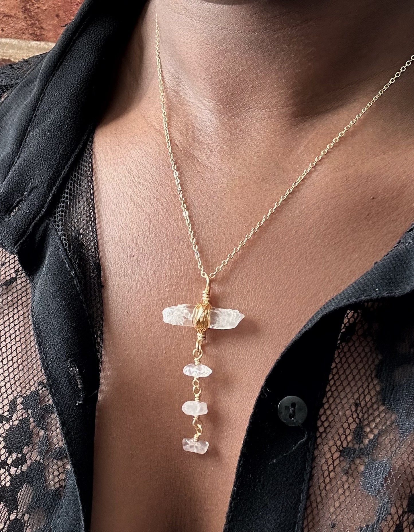 Bluem Rose Quartz Pendant