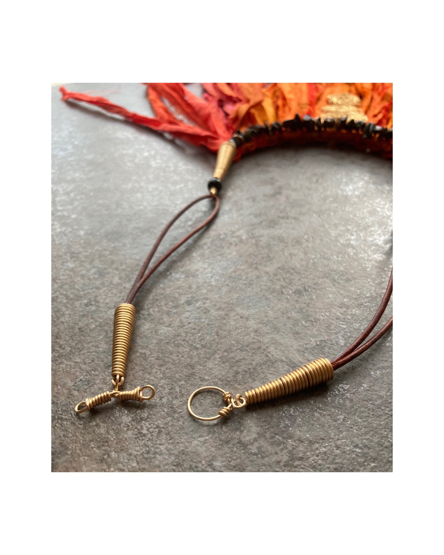 Morimi - Silk Fringe Statement Necklace