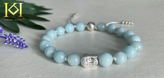 Aquamarine Sterling Silver Bracelet